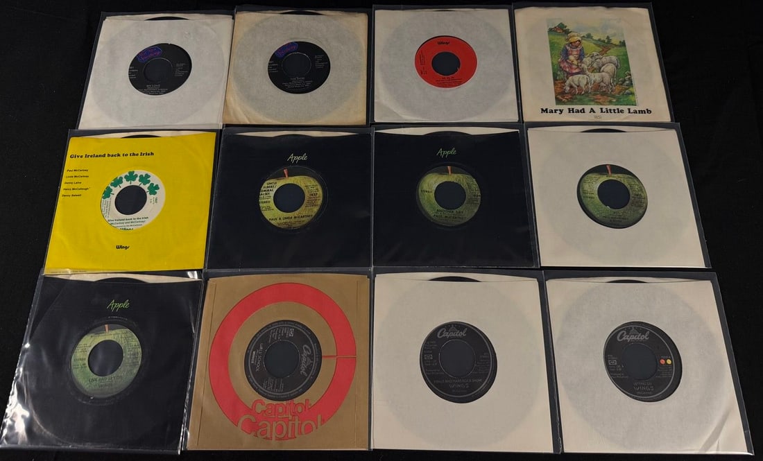 Lot of 12 Wings 45s Paul McCartney: All clean as shown