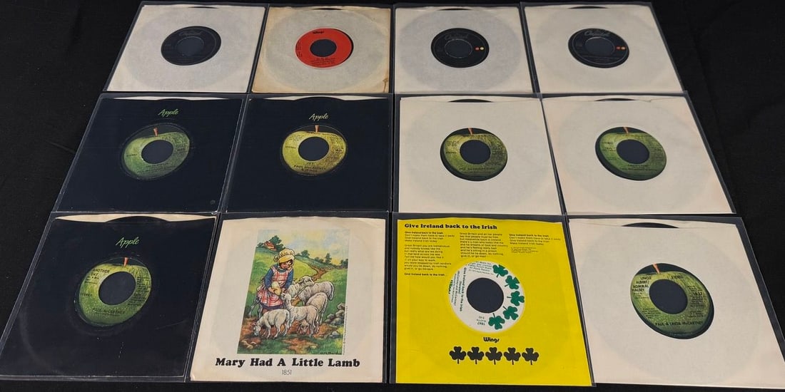 Lot of 12 Wings 45s Paul McCartney: All clean as shown