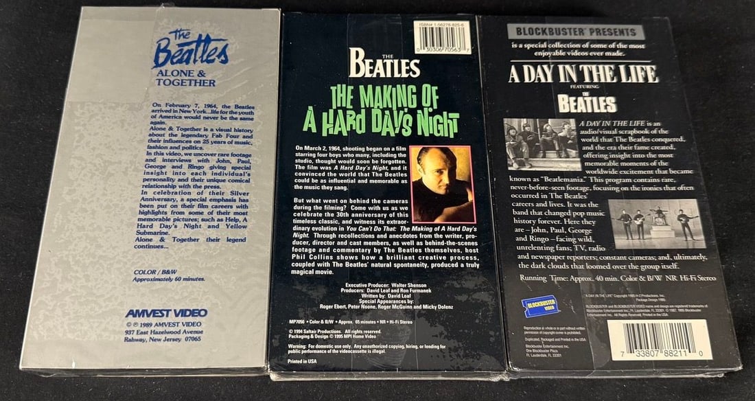 Beatles VHS Documentary Collection (3) - 2