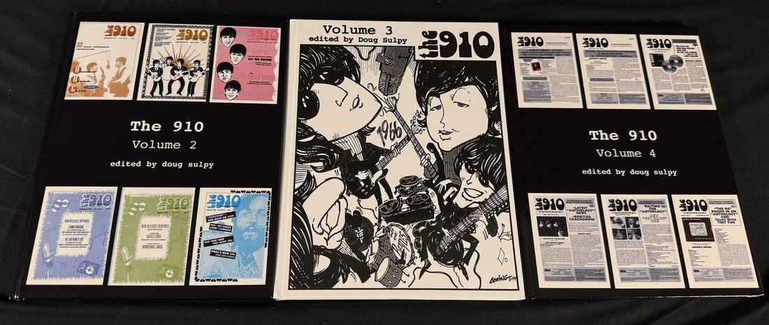 The 910 Volumes 2-4: Three-volume set of Doug Sulpy's The 910 magazine reprints covering Beatles bootleg reviews and collector research.