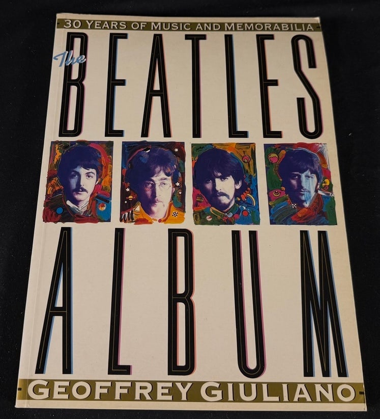 The Beatles Album: 30 Years of Music and Memorabilia: Oversized illustrated Beatles reference book by Geoffrey Giuliano covering three decades of recordings, history, and memorabilia.