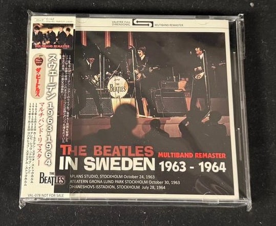 The Beatles in Sweden 1963-1964 CD: Valkyrie Records multiband remaster of Swedish performances from 1963-64.
