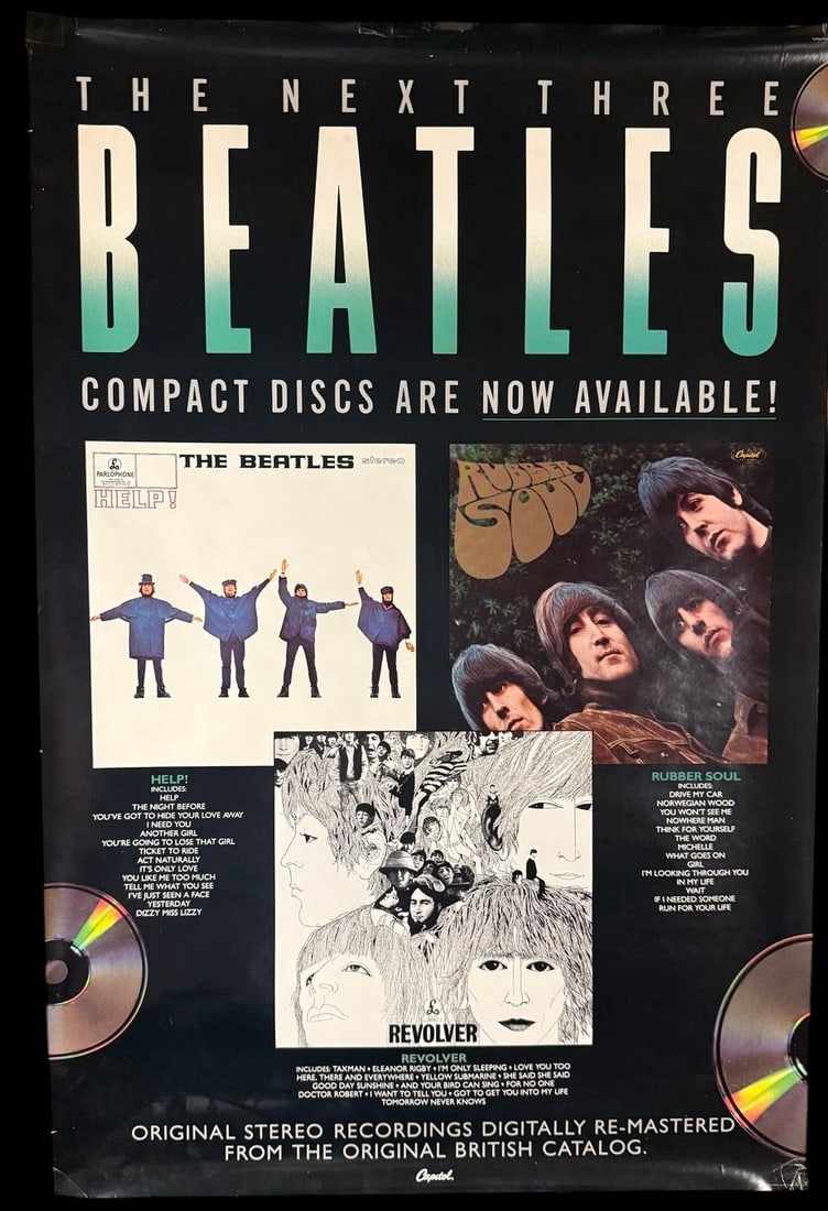 The Next Three Beatles Compact Discs Promotional Poster (1 of 1)
