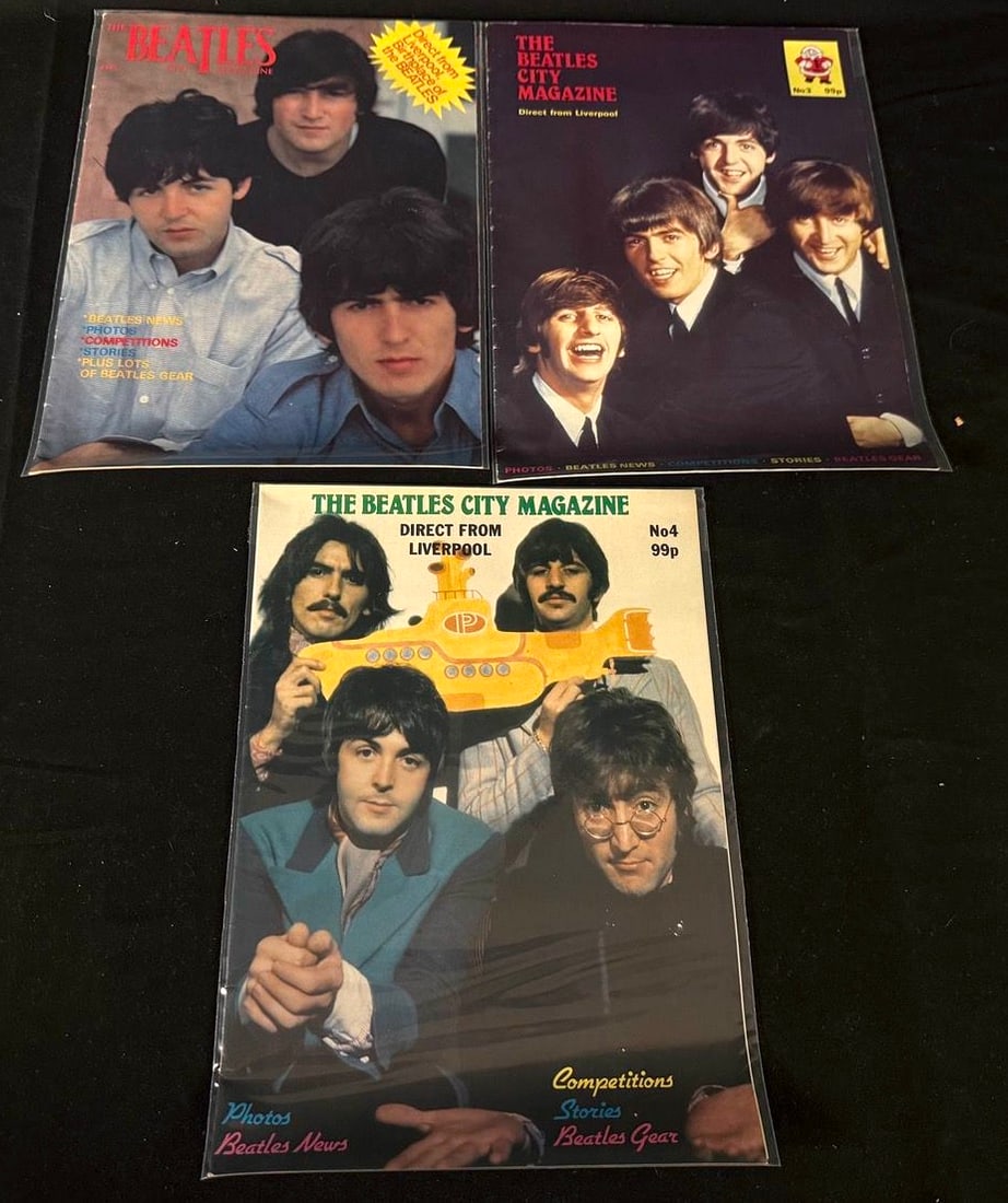 Beatles City & Beatles Monthly Magazine Lot (3 issues) (1 of 1)