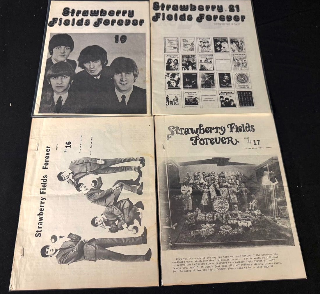 Strawberry Fields Forever Fan Magazine Lot (4 issues) (1 of 1)