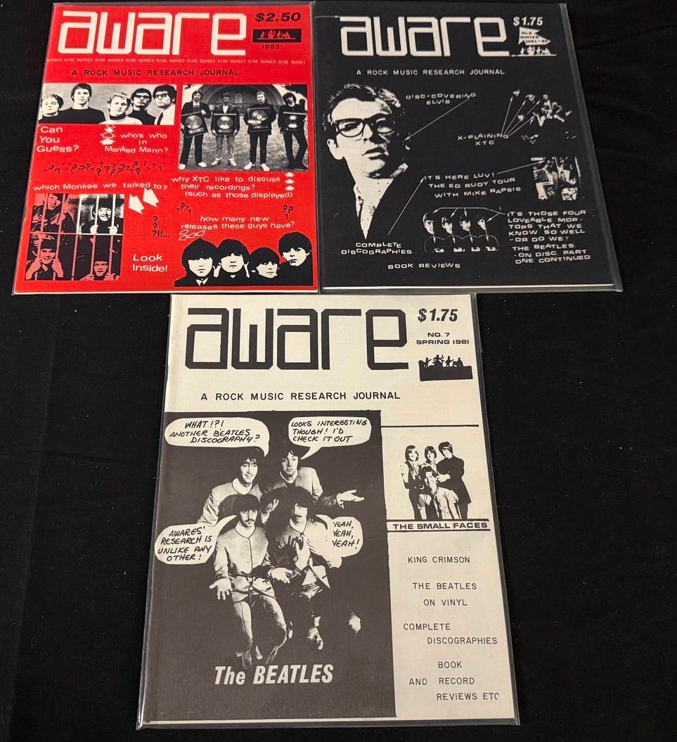 Aware Rock Music Research Journal Lot (3 issues) (1 of 1)