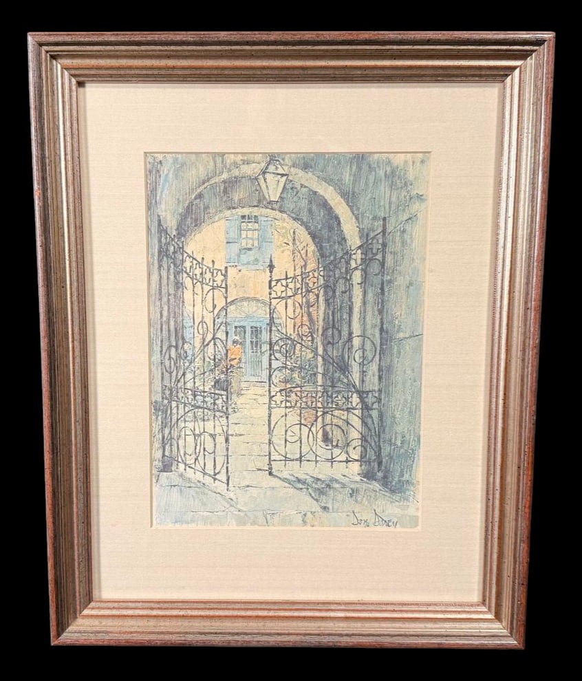 Signed Courtyard Gate Architectural by Don Davey (1 of 3)