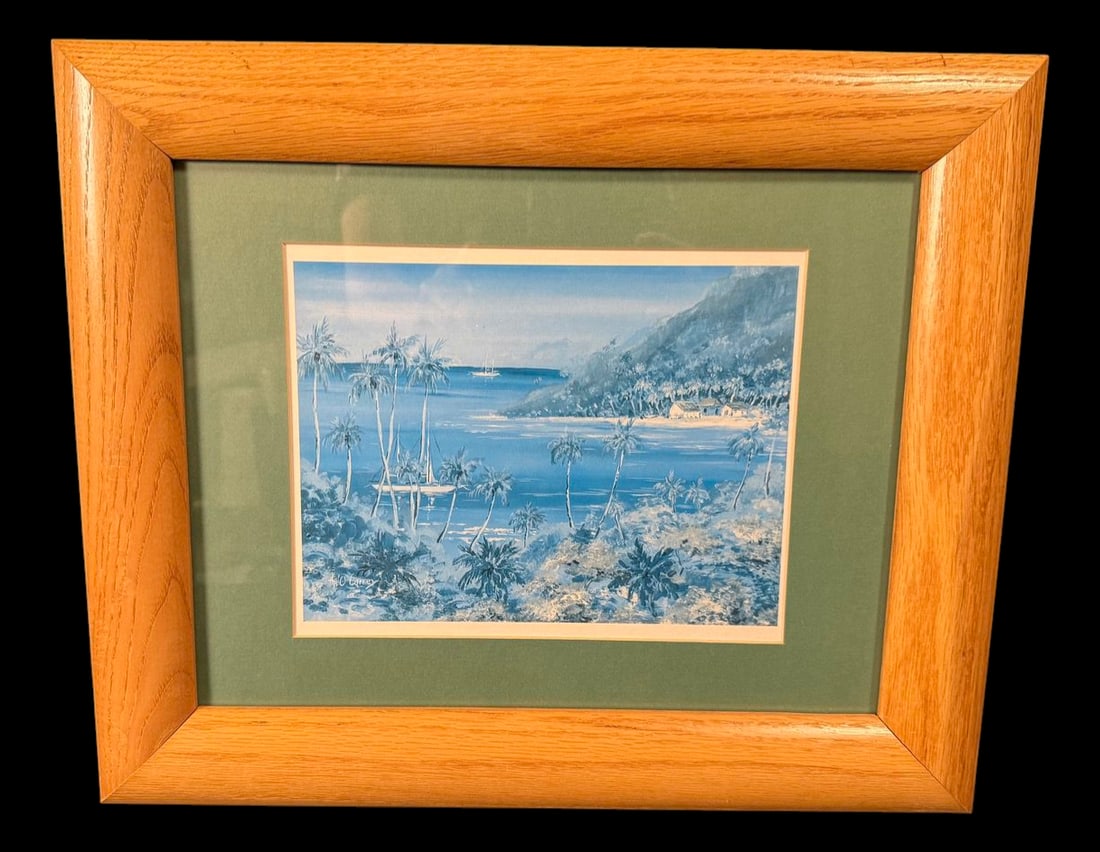 Theo Carey Signed Tropical Bay Print (1 of 2)