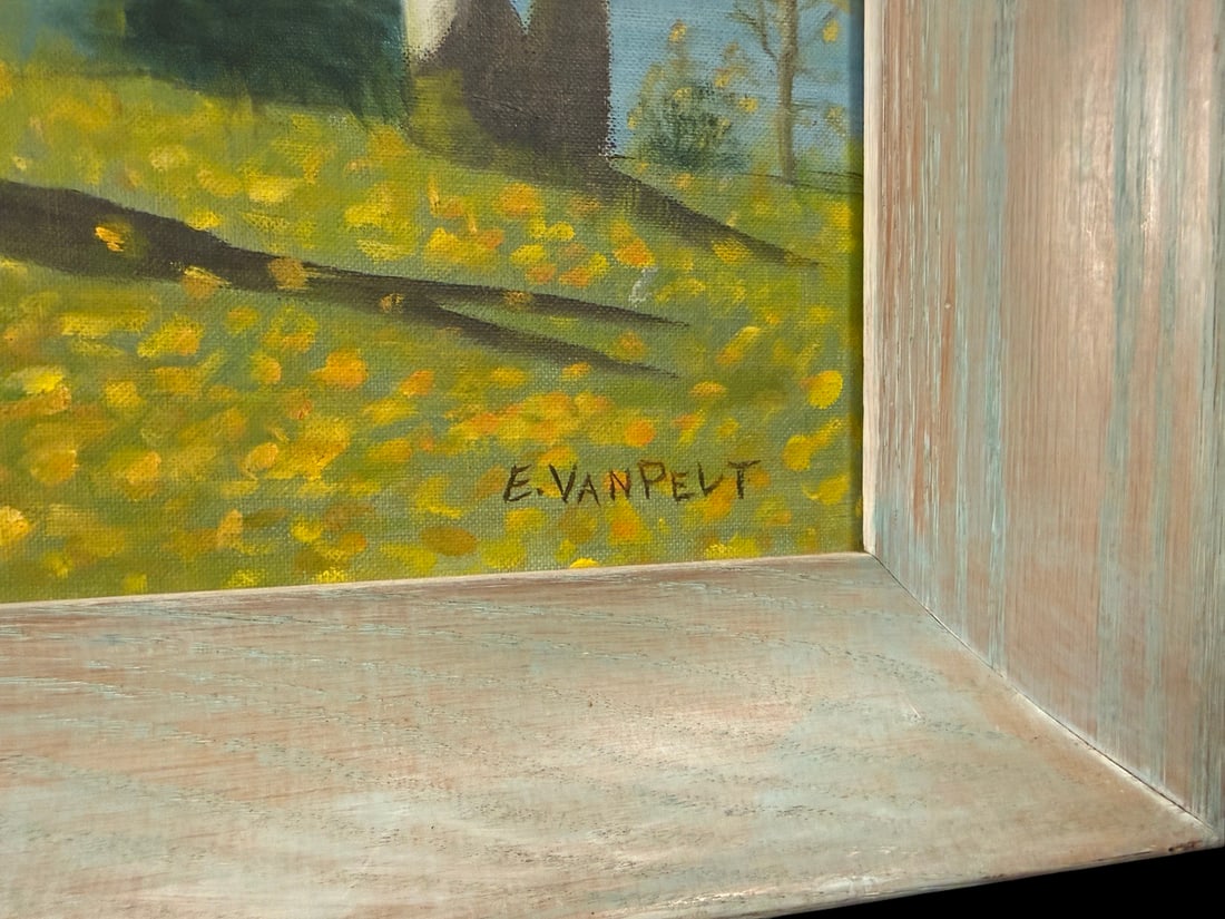 Signed E. Van Pelt Autumn Birch Landscape - 2