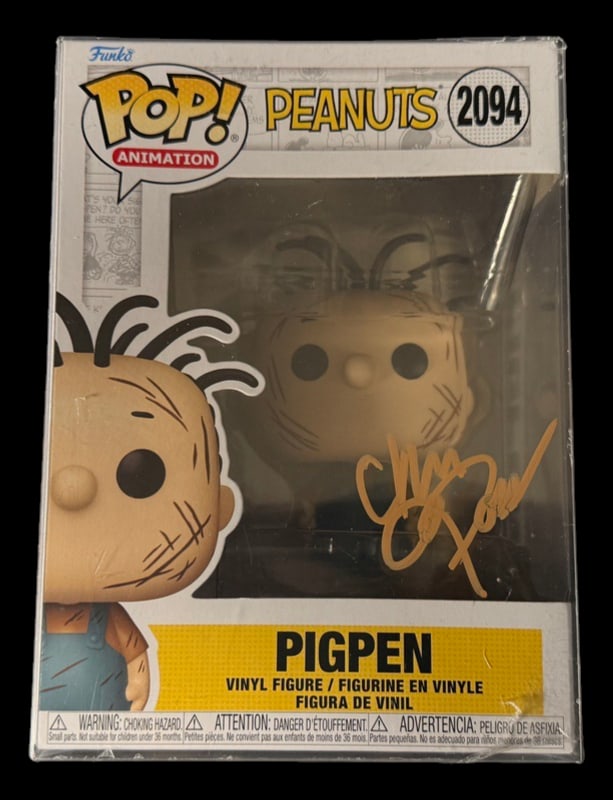 Pigpen Signed Funko Pop: Chris Defaria signed Pigpen Peanuts Funko Pop #2094 with COA