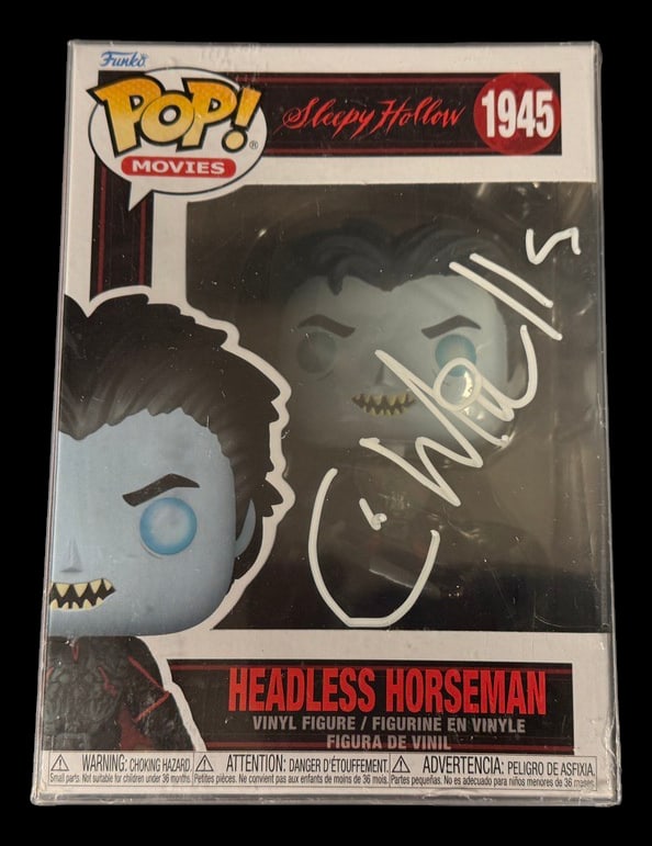 Headless Horseman Signed Funko Pop: Christopher Walken signed Headless Horseman Sleepy Hallow Funko Pop #1945 with COA