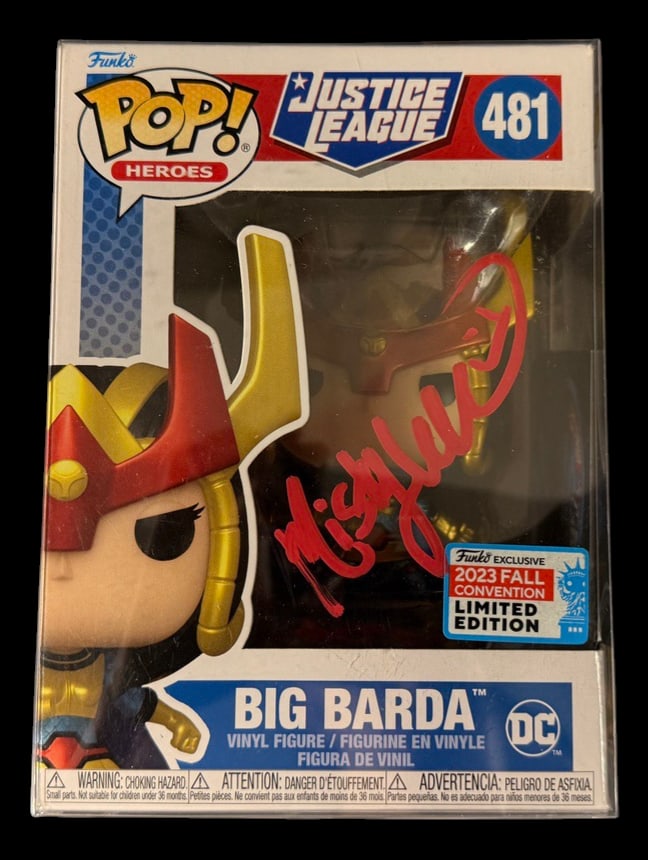 Big Barda Signed Funko Pop: Misty Lee signed Big Barda Justice League Funko Pop #481 with COA