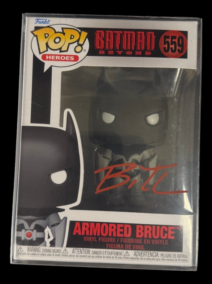 Armored Bruce Signed Funko Pop (1 of 1)