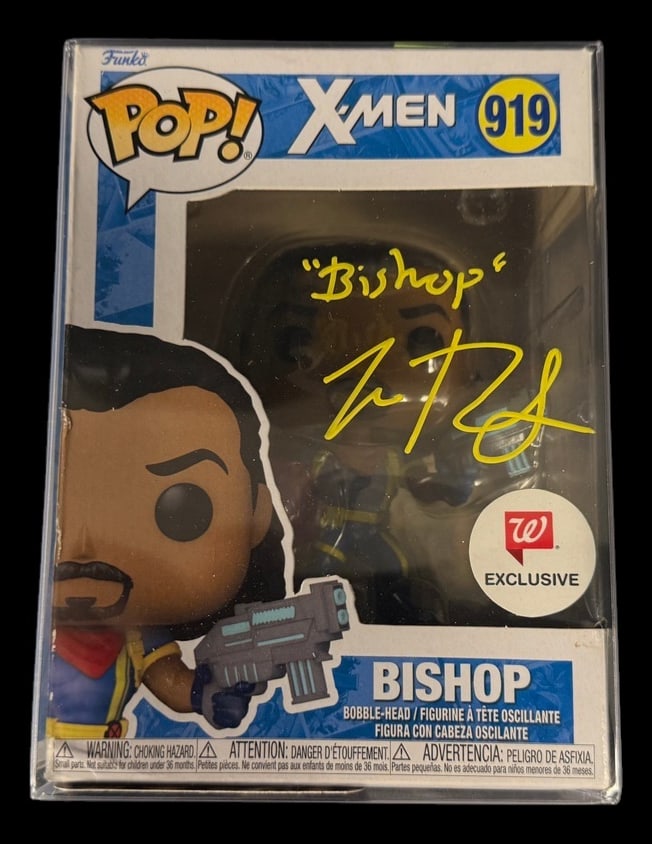 Bishop Signed Funko Pop: Isak Robinson-Smith signed Bishop X-Men Funko Pop #919 with COA