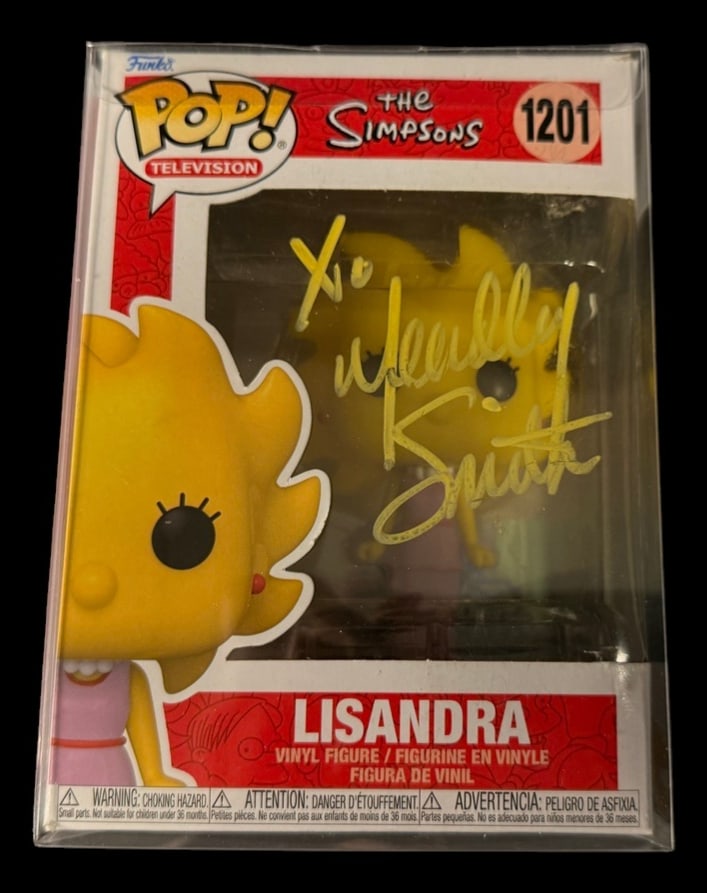 Lisandra Signed Funko Pop: Yardley Smith signed Lisandra #1201 The Simpsons Funko Pops with COA