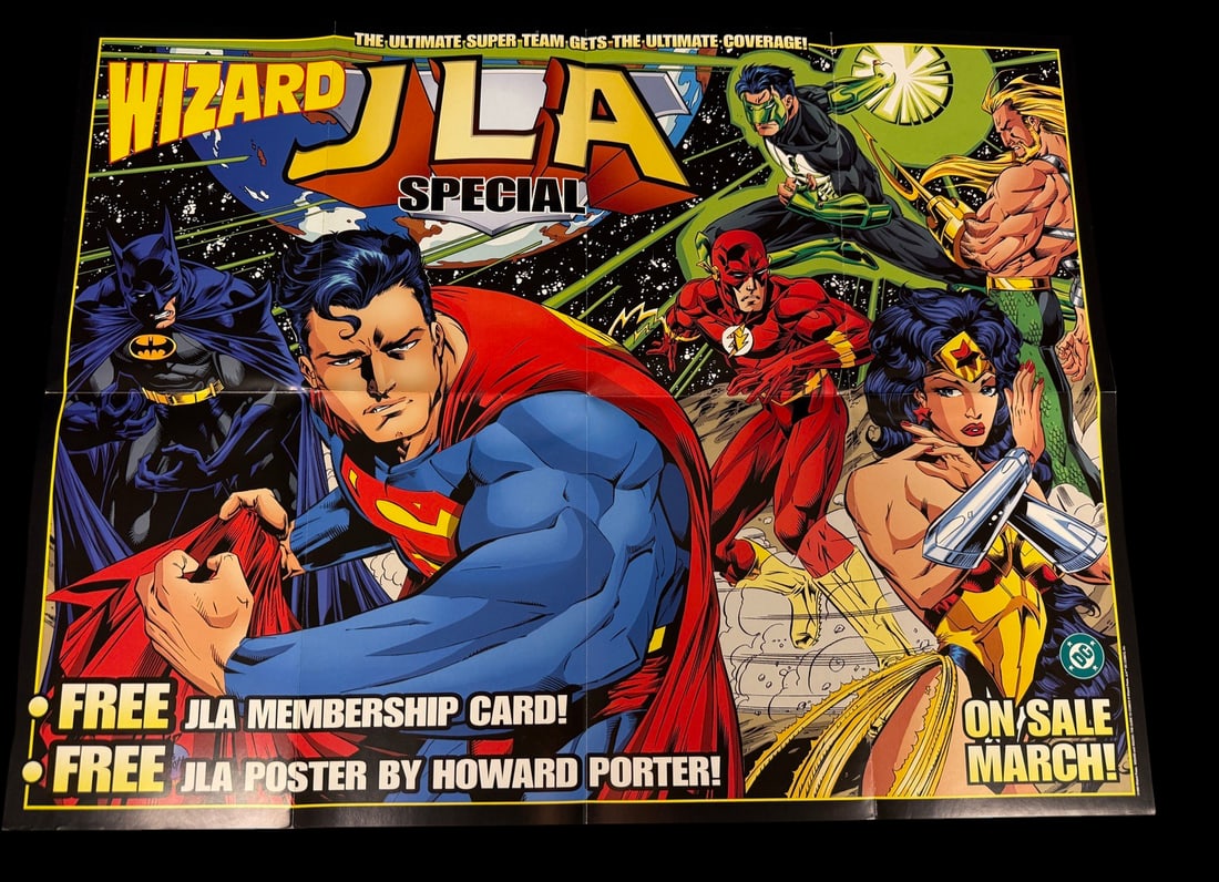 DC Comics Wizard JLA Special Promotional Poster (1 of 2)