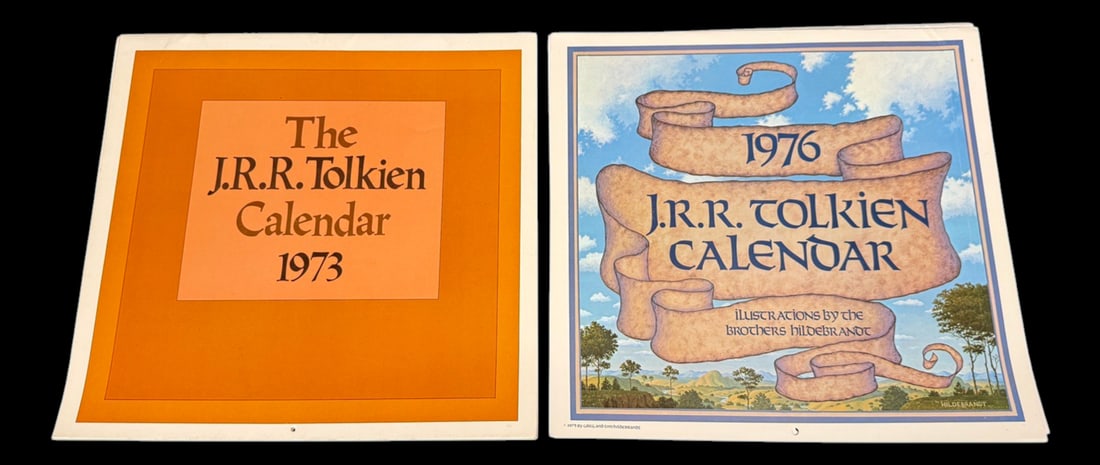 Vintage J.R.R. Tolkien Calendar Pair - 1973 (1 of 2)
