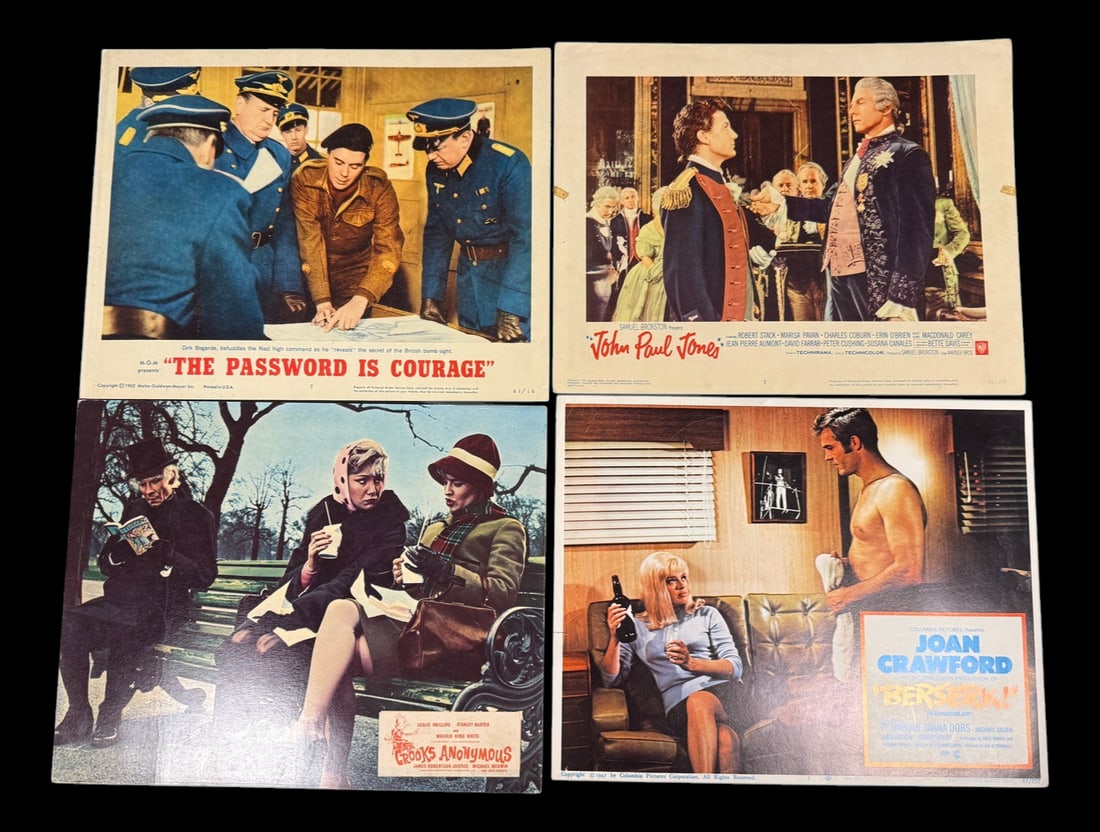 Collection of 4 Vintage Movie Lobby Cards (1 of 1)