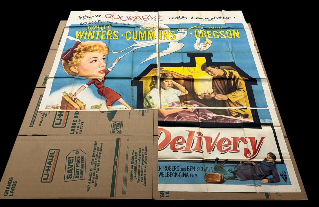 Cash on Delivery (1956) Partial 3/4 Movie Poster (1 of 2)