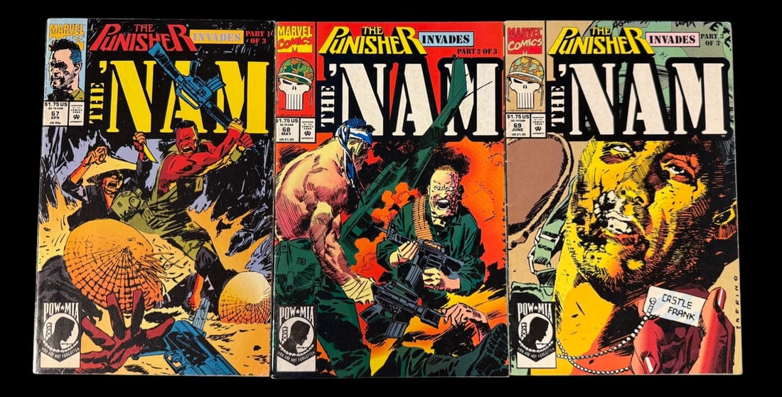 The Punisher: Invades 'Nam Complete Mini-Series: Complete three-issue The Punisher Invades 'Nam limited series.