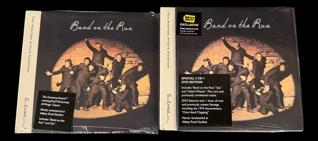 Band on the Run Archive Collection (2 Copies): Two sealed editions of Paul McCartney & Wings' Band on the Run Archive Collection, including the desirable Best Buy Exclusive deluxe version with bonus DVD.