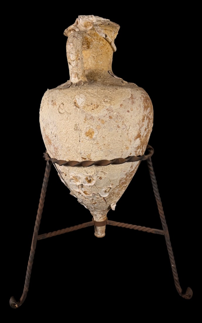 Barnacle-Encrusted Amphora Display - 2