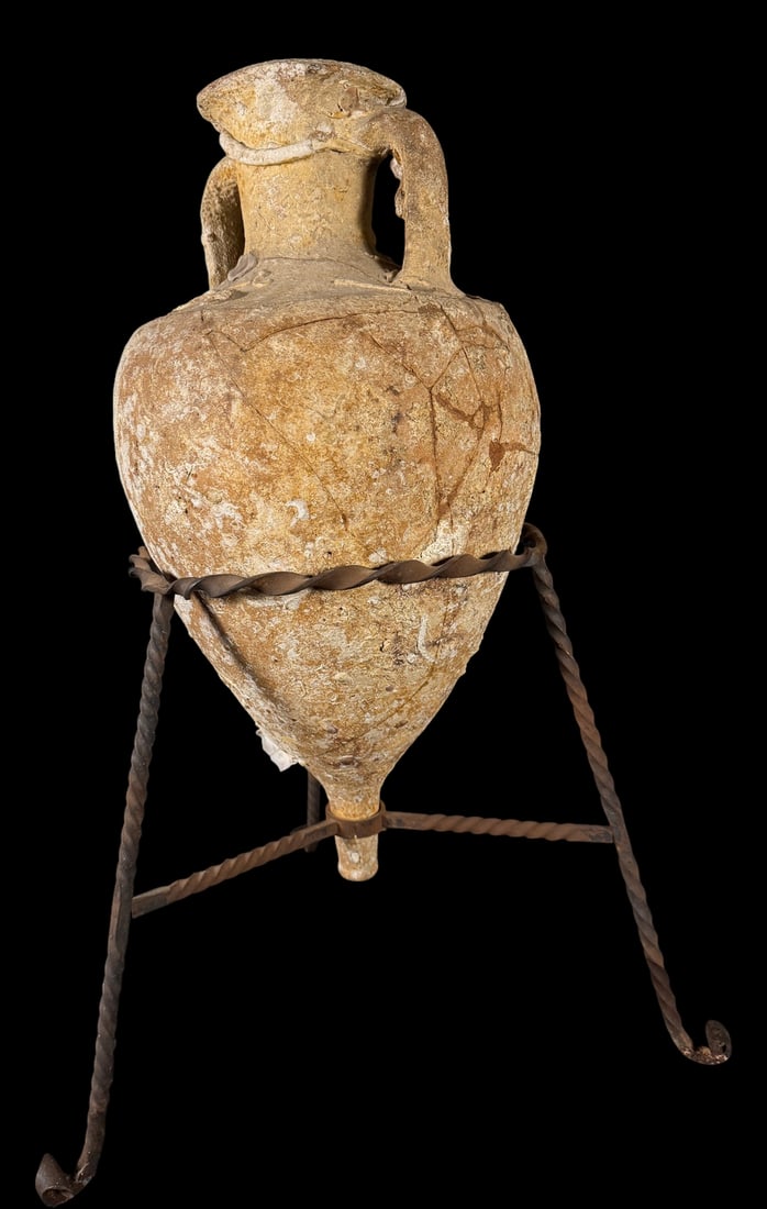 Barnacle-Encrusted Amphora Display - 3