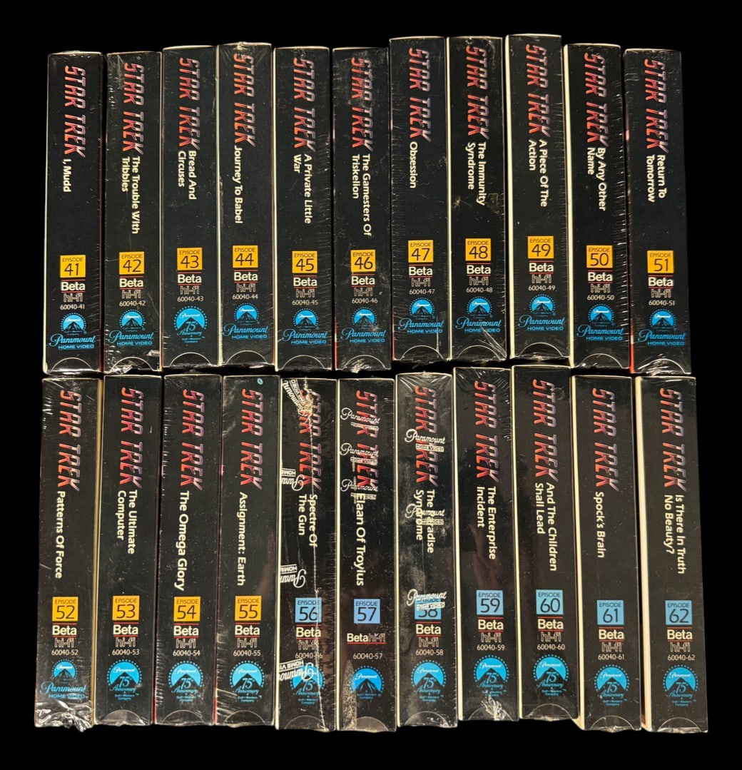 Star Trek Sealed VHS Collection Episodes 41 - 62 (1 of 2)