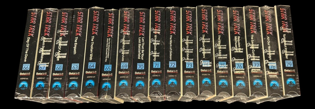 Star Trek Sealed VHS Collection Episodes 63 - 79 (1 of 2)