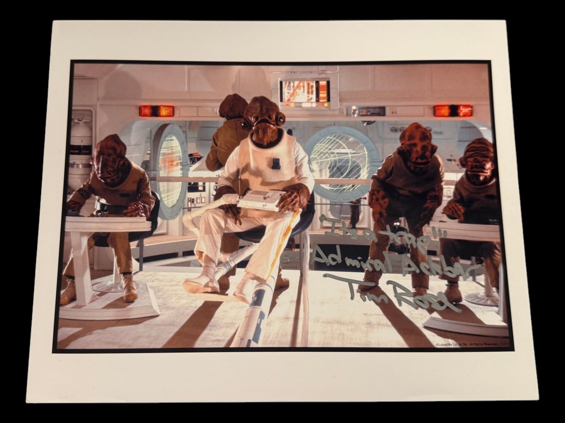 Signed Admiral Ackbar Photograph with SWAU COA (1 of 1)