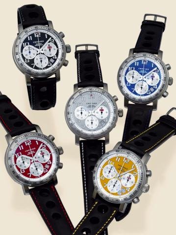 A set of five Chopard wristwatches A. "1000 Migli
