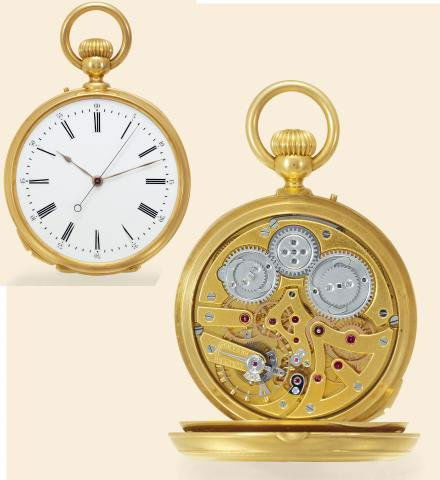 "Independent Dead Center Seconds" Louis Audemars,: "Independent Dead Center Seconds" Louis Audemars, Brassus (Swiss), No. 11923, made for Le Roy & Fils, Horloger de la Marine, Palais-Royal, 13 et 15 Galerie Montpensier, Paris, 211 Regent Street, Londo
