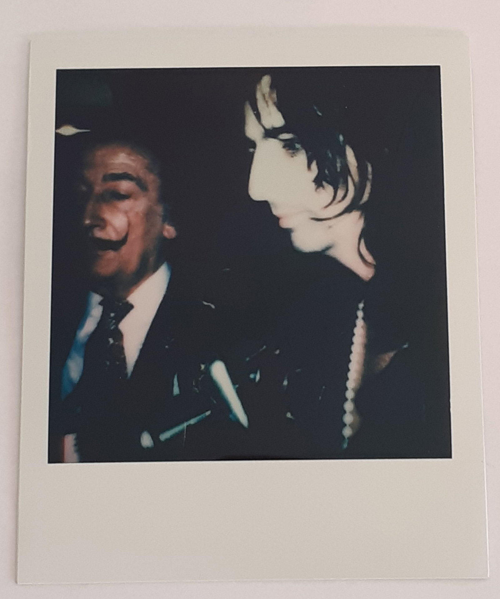 Andy Warhol - Polaroid - DalÃ­ and Alice Cooper: Andy Warhol (American 1928 - 1987) Stamped on the reverse (The State of Andy Warhol). Numbered Work done in 1958-1987 Total photo size 11 cm x 9 cm (4.33 x 3.54 inches) Condition: Very Good From priva