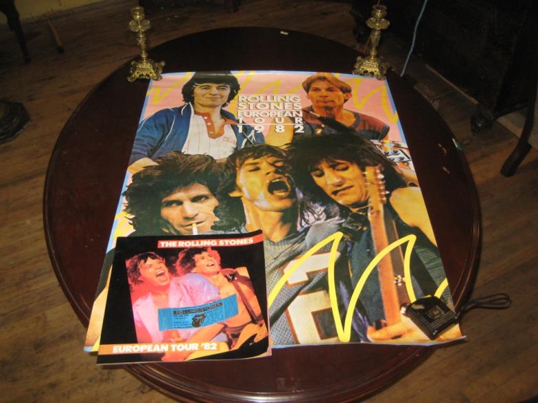 Rolling Stones European Tour 1982 Poster, Souvenir (1 of 2)