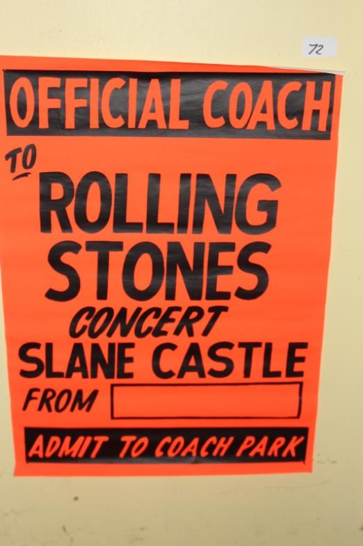 Official Rolling Stones Slane Castle Concert 1982 Coach (1 of 1)