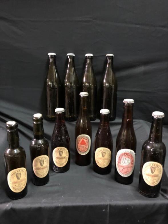 Selection of Vintage Beer Bottles : Smithwicks,: Selection of Vintage Beer Bottles : Smithwicks, Guinness, Bass from Scotts of Kilkee
