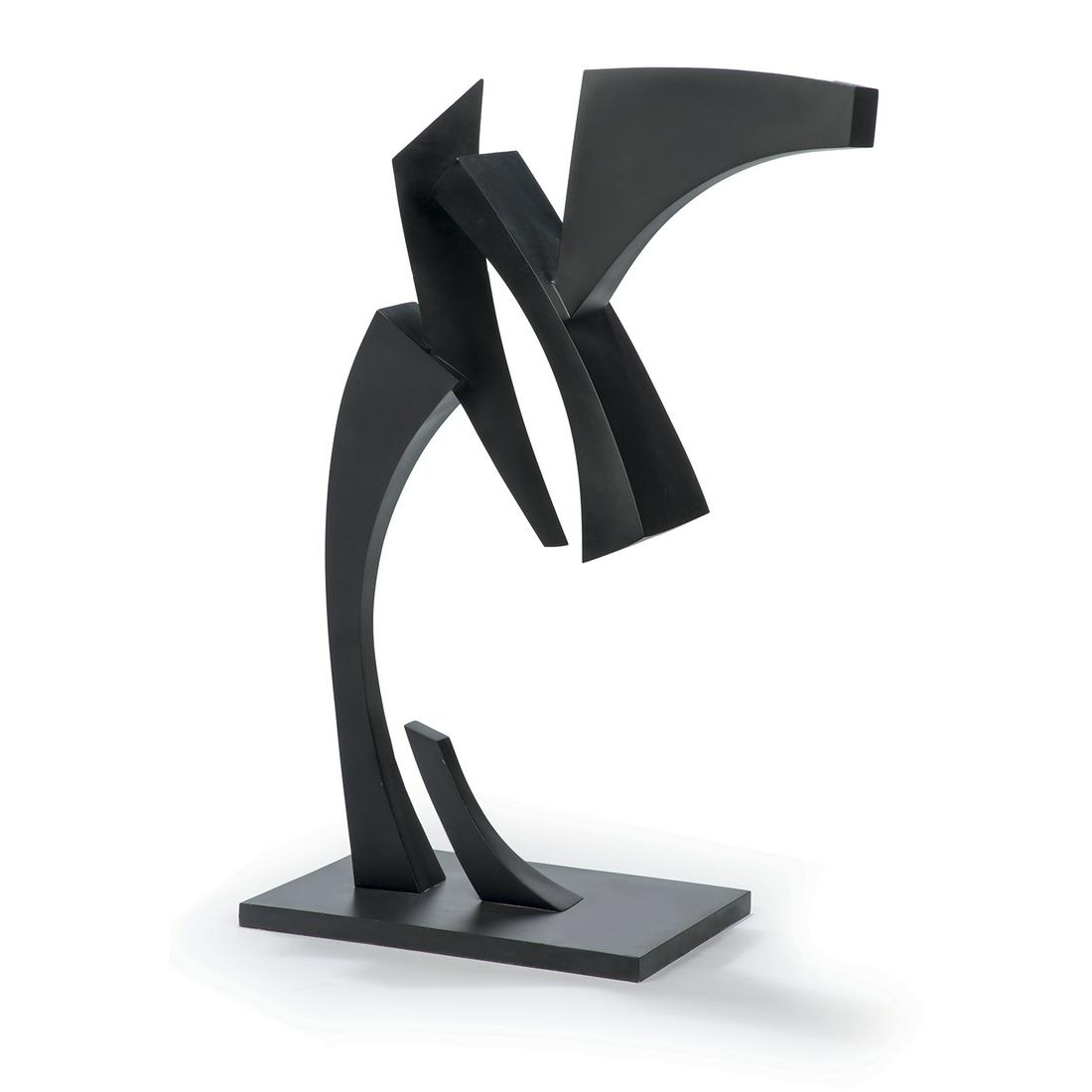 CLAUDE MERCIER (1924-2019) & TEP (FONDEUR) L'HYDRE,: ¤ CLAUDE MERCIER (1924-2019) & TEP (FONDEUR) L'HYDRE, 1977 Épreuve en bronze à patine noire, formant grande composition abstraite à tentacules stylisées, terrasse rectangulair