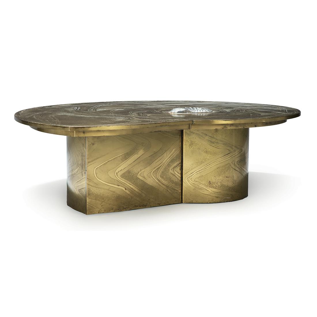 MARC D'HAENENS (XXE SIÈCLE) Table basse, à structure en (1 of 3)