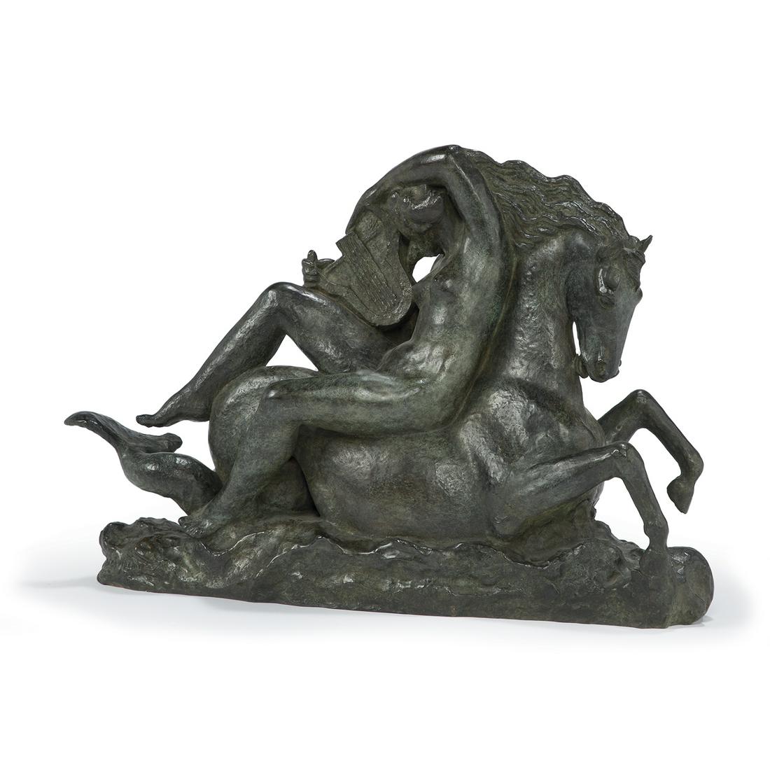 RENÉ CARVILLANI (1896-1972) ORPHÉE SUR UN CHEVAL MARIN (1 of 3)