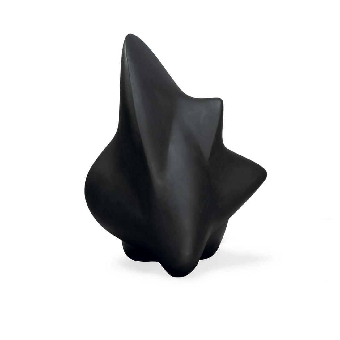 FRANÇOIS STAHLY (1911-2006) LES AILES, 1953 Plâtre: ¤ FRANÇOIS STAHLY (1911-2006) LES AILES, 1953 Plâtre original, sculpture organique à patine noire, non signée. A black tinted original plaster, unsigned. H 75 x L 125 x P 75 C