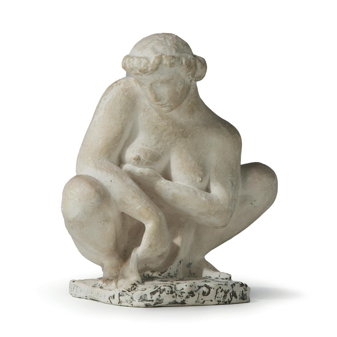 RENÉ CARVILLANI (1896-1972) FEMME DRAPÉE À SA TOILETTE (1 of 1)