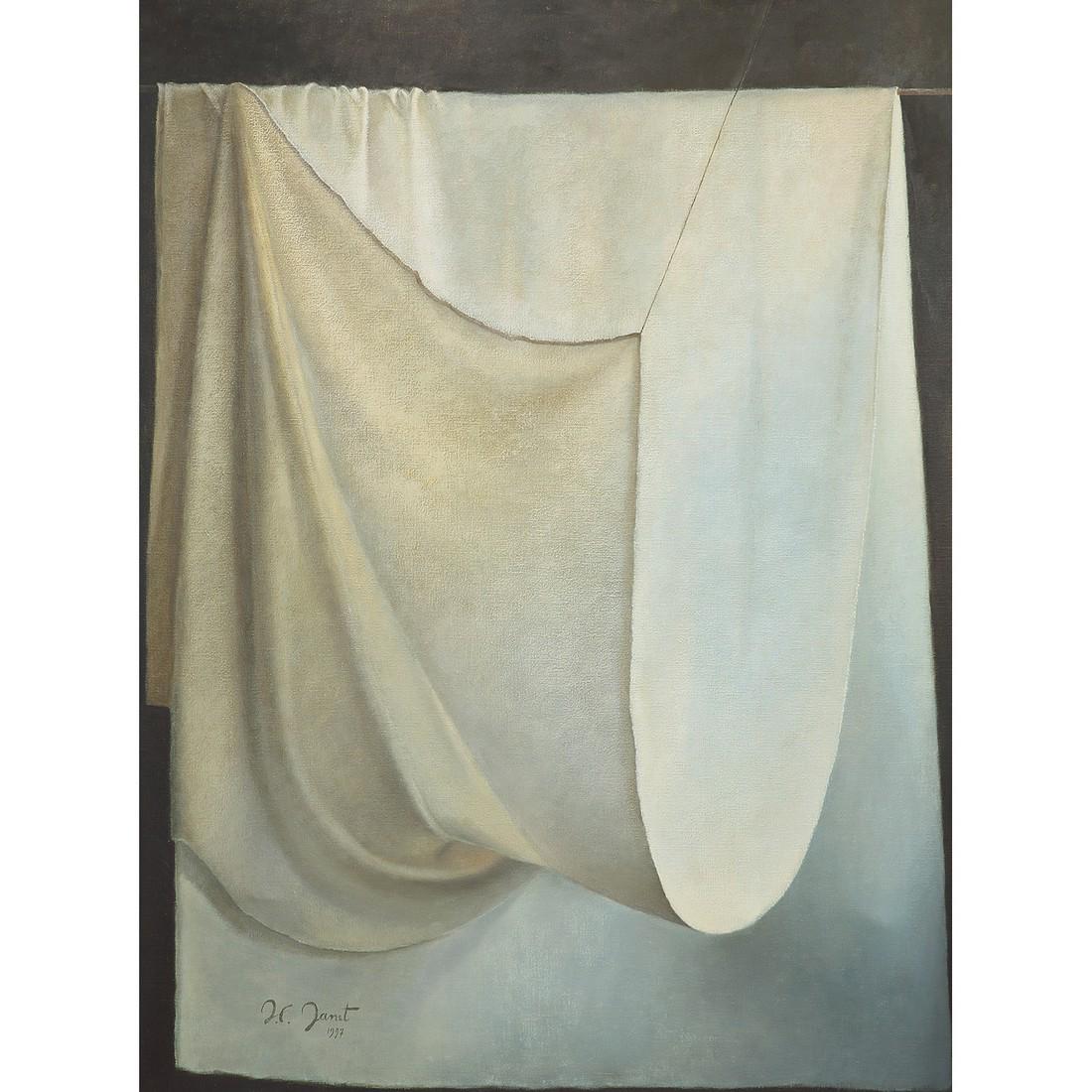 JEAN CLAUDE JANET (1912-2008) DRAPERIE i, 1997 Huile (1 of 1)