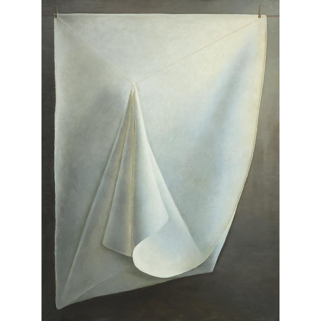 JEAN CLAUDE JANET (1912-2008) DRAPERIE ii, 1997 Huile (1 of 1)