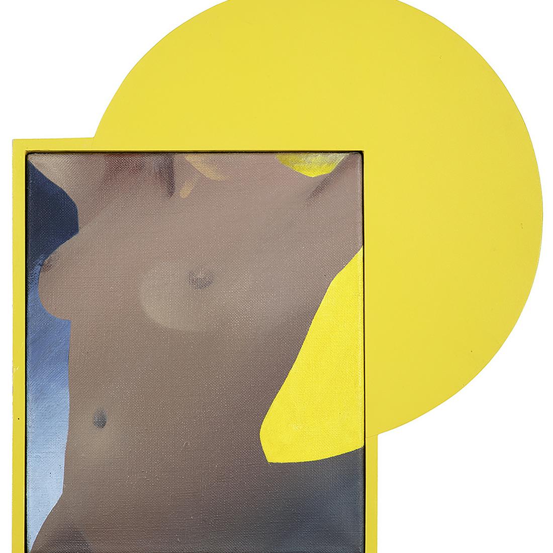 ANTONY DONALDSON (né en 1939) SPOT LIGHT, 2008: ANTONY DONALDSON (né en 1939) SPOT LIGHT, 2008 Huile sur toile et bois peint Signé, titré et daté au dos Oil on canvas and painted wood; signed, titled and dated on the reverse 44