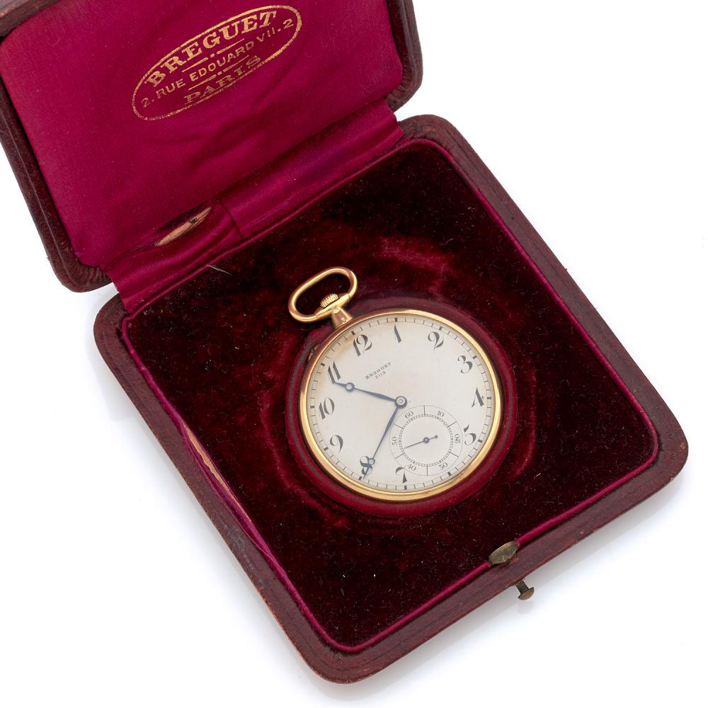 Montre de poche plate en or jaune 18K. R... (1 of 1)