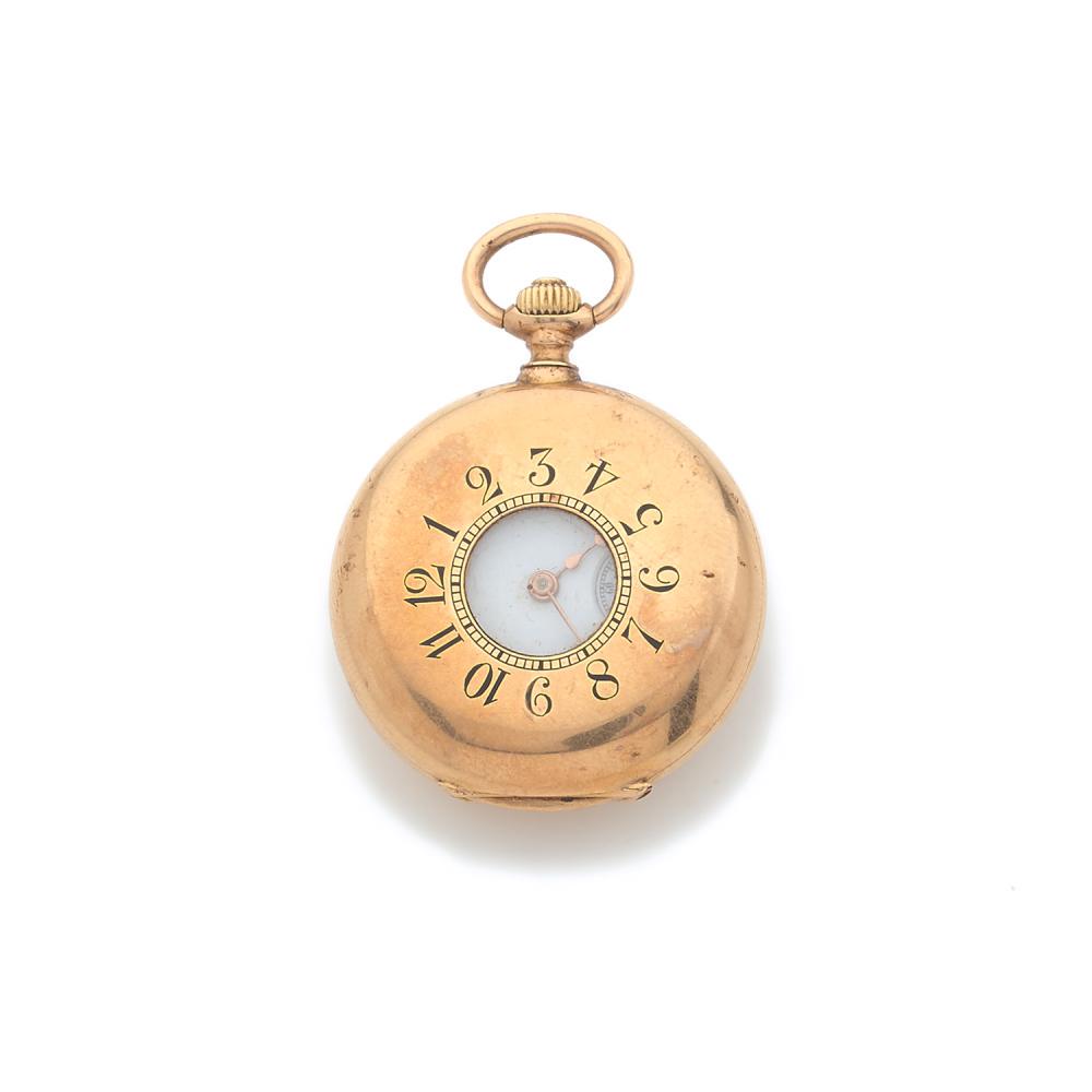 VACHERON & CONSTANTIN VERS 1900 Montre de col demi (1 of 1)