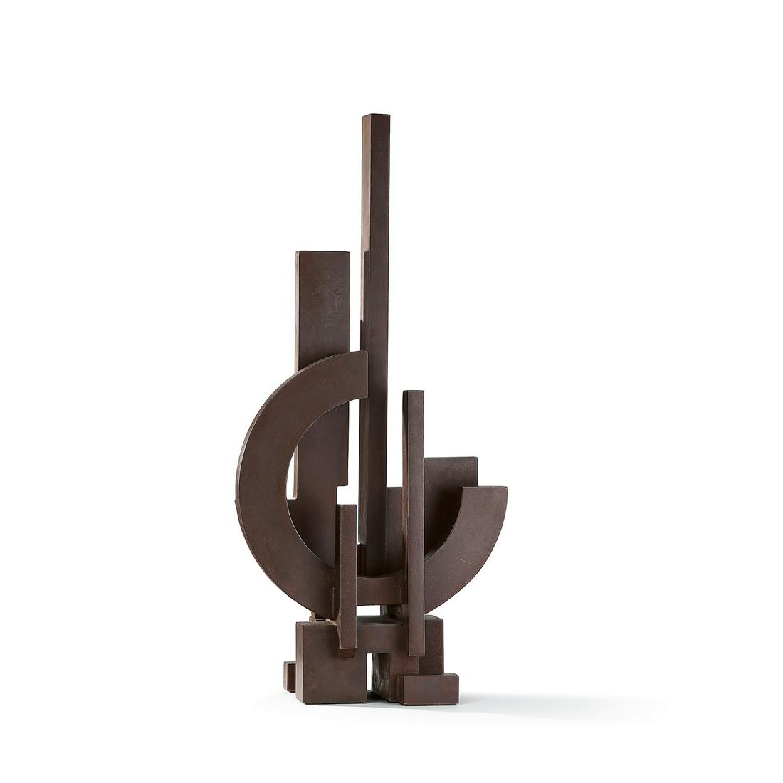 FRANCESCO MARINO DI TEANA (1920-2012): FRANCESCO MARINO DI TEANA (1920-2012) LIBERTE, 1979-1988 Acier patiné Signé du poinçon de l’artiste, daté ‘1988’ et numéroté 2/8 Édition de 2005 &#