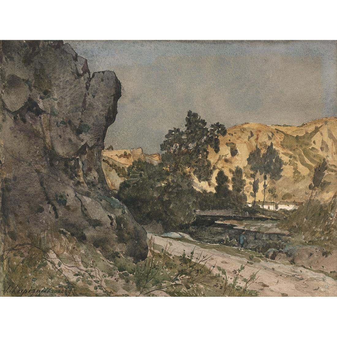 HENRI HARPIGNIES (Valenciennes, 1819-Saint-Privé, 1916) (1 of 1)