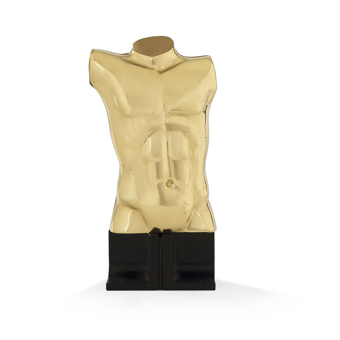MIGUEL BERROCAL (1933-2006): MIGUEL BERROCAL (1933-2006) Torse épigastrique (Opus 377), 1989 Laiton Signé et numéroté 1114 Édition Artcurial à 5 000 exemplaires Brass; signed and numbered 1R