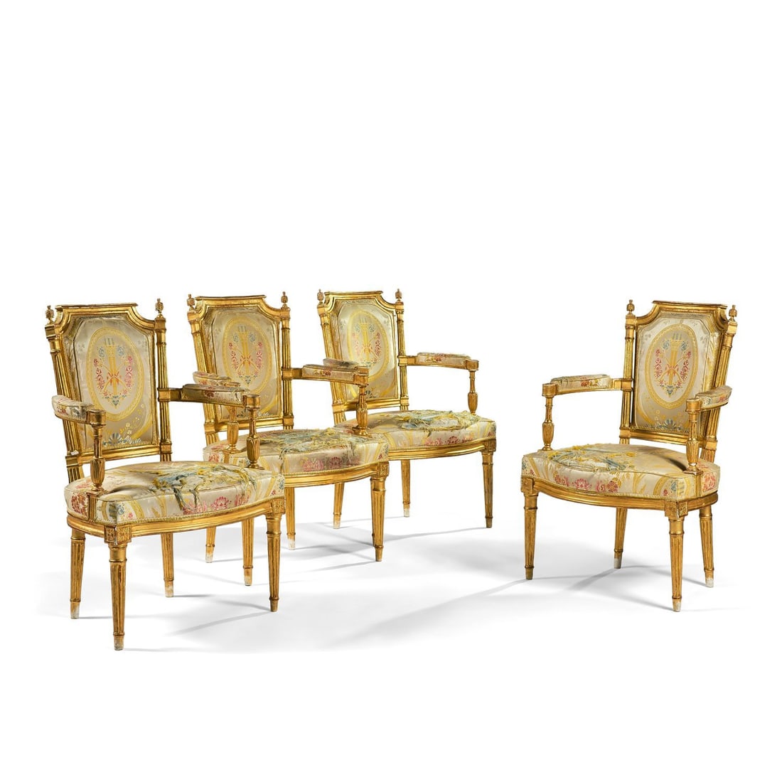 ATTRIBUÉ À JEAN-BAPTISTE-CLAUDE SENÉ (1748-1803), SUITE DE QUATRE FAUTEUILS, ÉPO (1 of 2)